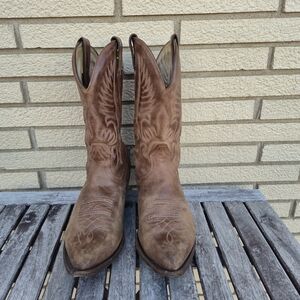 Boulet Unisex Cowboy Boots , Western Leather | Distressed Brown, S 9.5, Canada